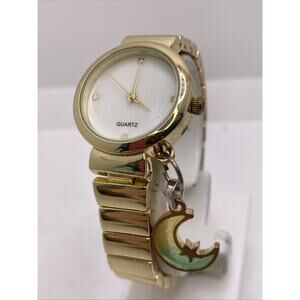 Womens Mop Dial Moon Charm Custom Watch New Battery